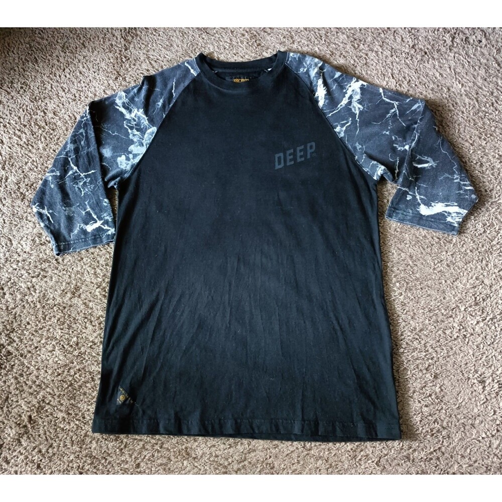 10 Deep T-Shirt Men's Size Large Graphic Print Baseball Sleeve